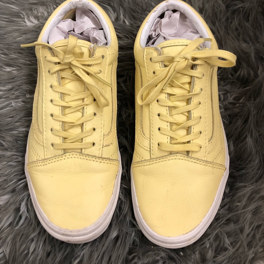 Vans Old Skool Pastel Yellow Skate Shoes